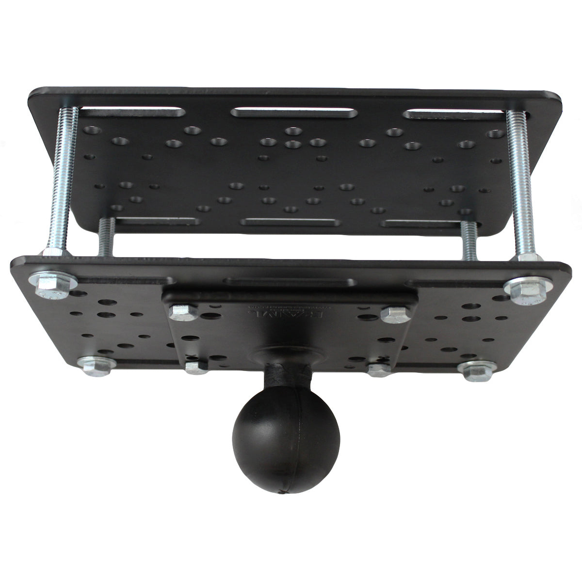 Base con bola para protección superior de carretilla elevadora RAM® - tamaño D