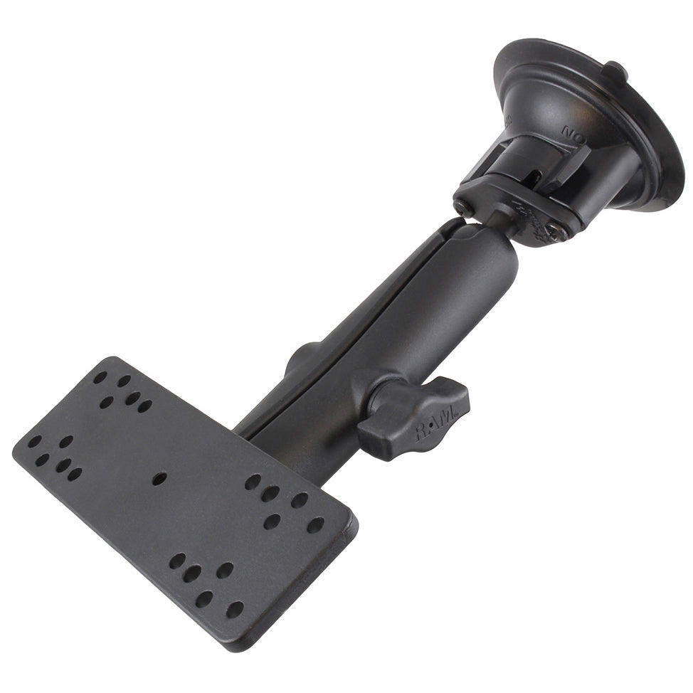 RAM® Twist-Lock™ zuignaphouder met elektronicaplaat – lang
