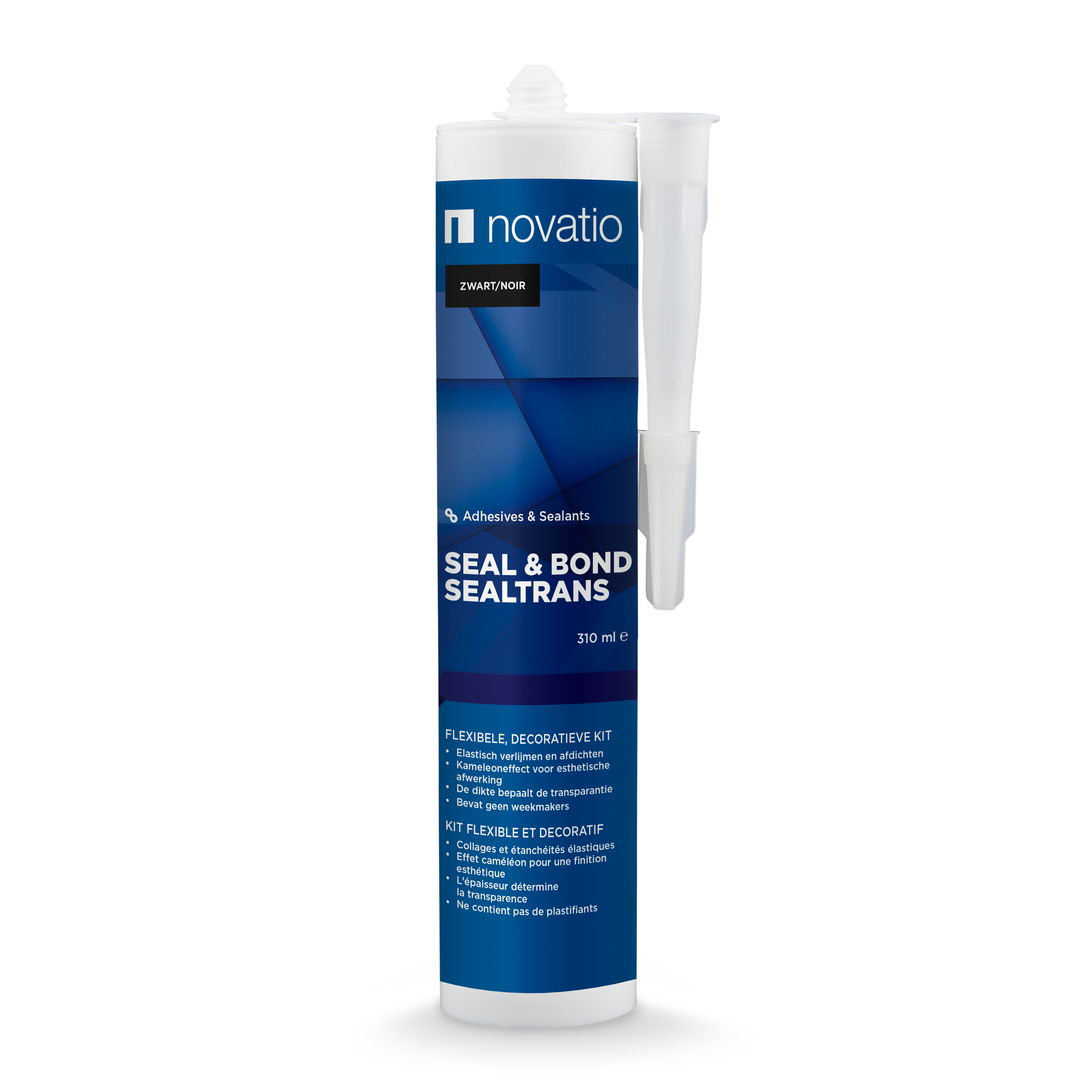 Novatio Seal & Bond Sealtrans zwart - patroon 310ml