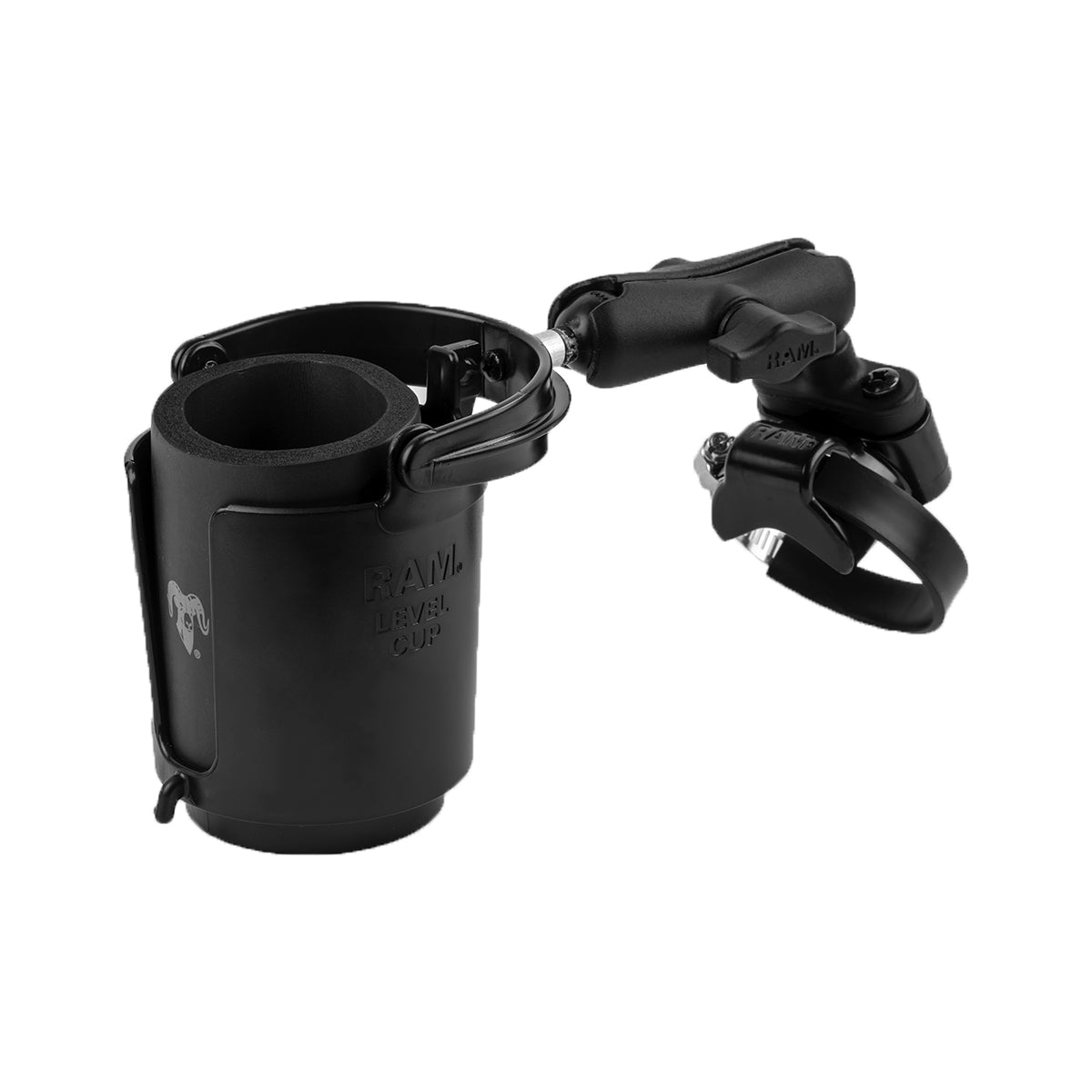 RAM® Level Cup™ 16oz bekerhouder met ATV/UTV-railbasis