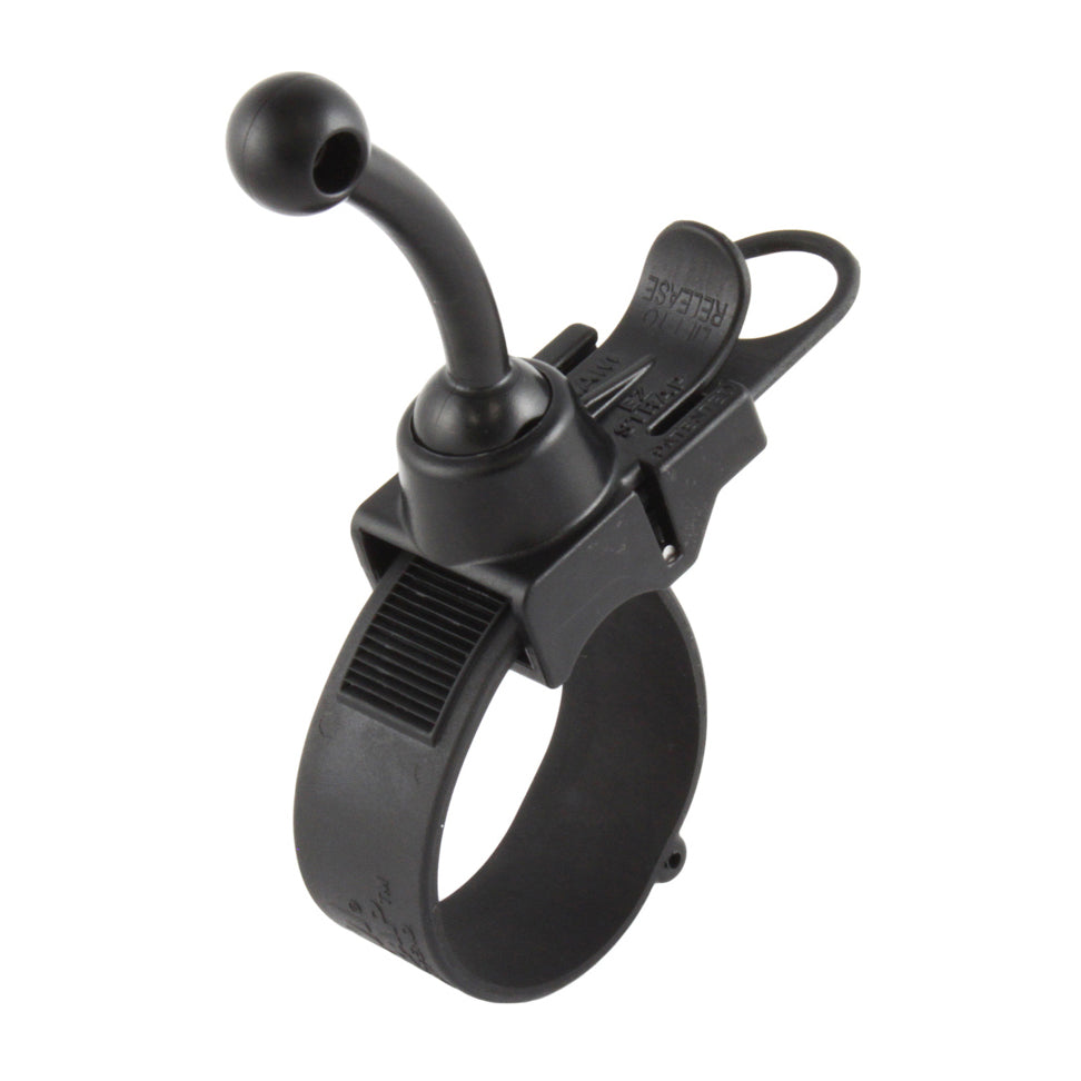 RAM® EZ-Strap™ railhouder met lange RAM®-naar-Garmin dubbele kogeladapter
