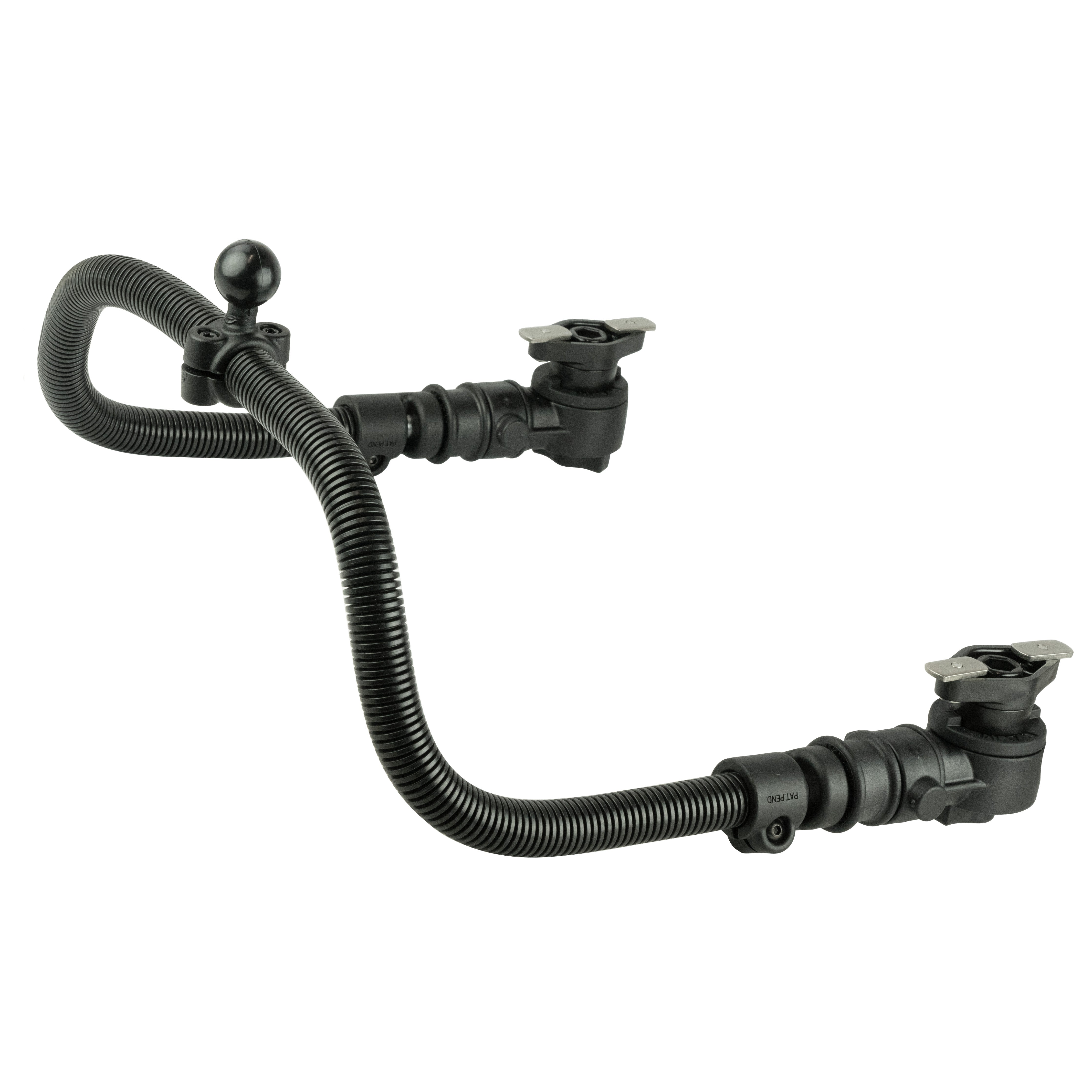Base 2 points à dégagement rapide RAM® Rugged pour fauteuil roulant avec rotule