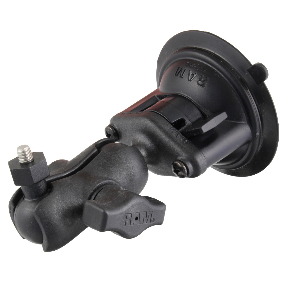 RAM® Tough-Ball™ actiecamera-houder met RAM® Twist-Lock™ zuignap