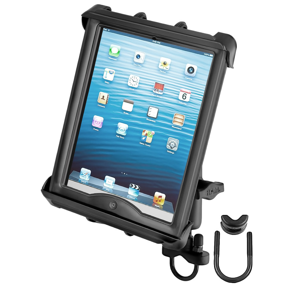 RAM® Tab-Tite™ stuur U-bout houder voor grote tablets met hoezen