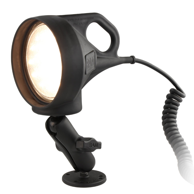 RAM® doorboor-houder met LED-spot