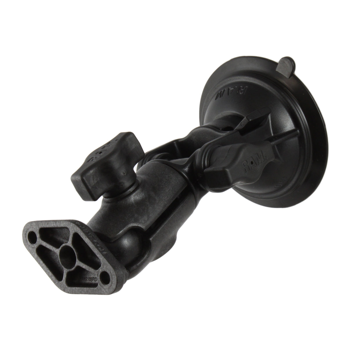 RAM® Twist-Lock™ Verbund-Saugnapf-Ratschenhalterung mit Diamond-Platte