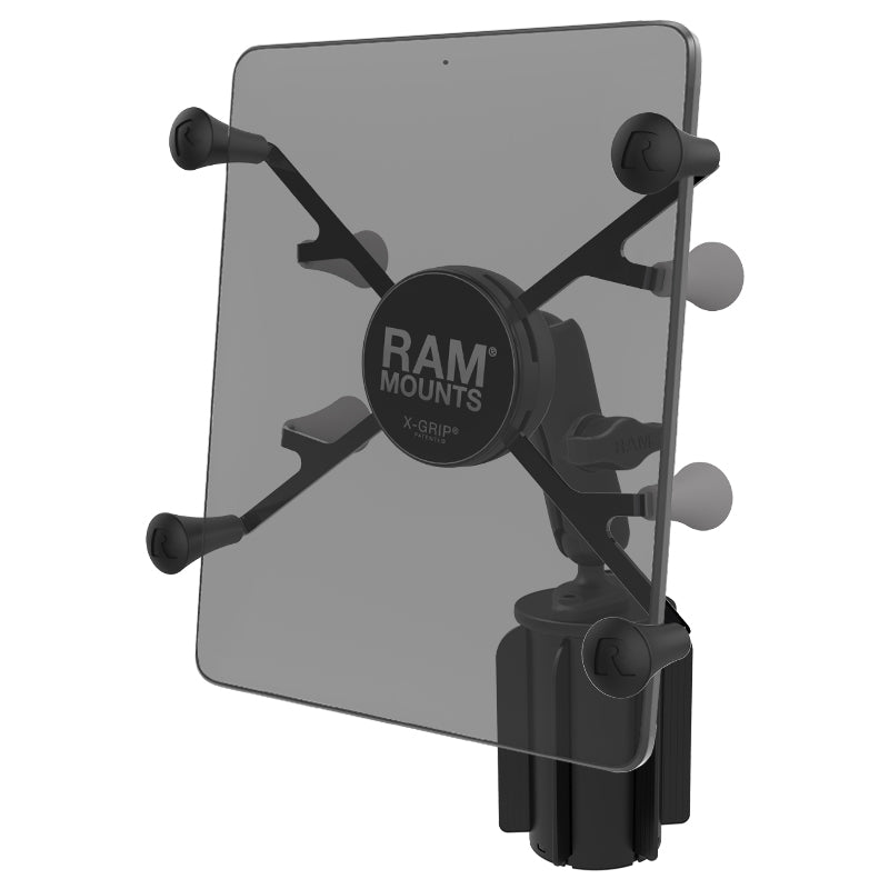 RAM® X-Grip® met RAM-A-CAN™ II bekerhouder voor 7"-8" tablets