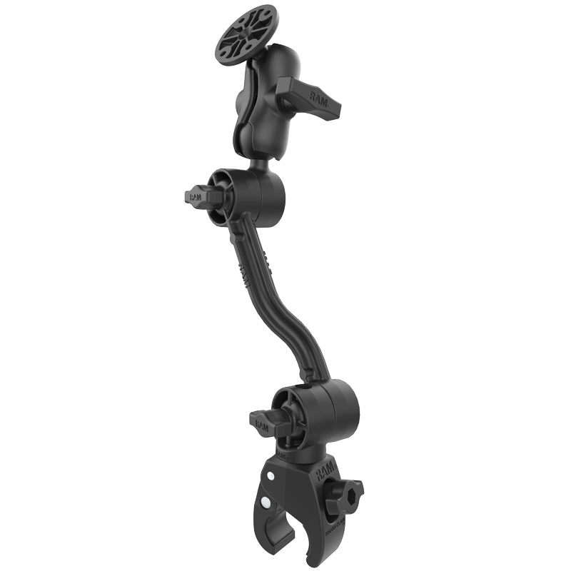 RAM® Tough-Claw™ con brazo de extensión de trinquete y soporte de doble bola