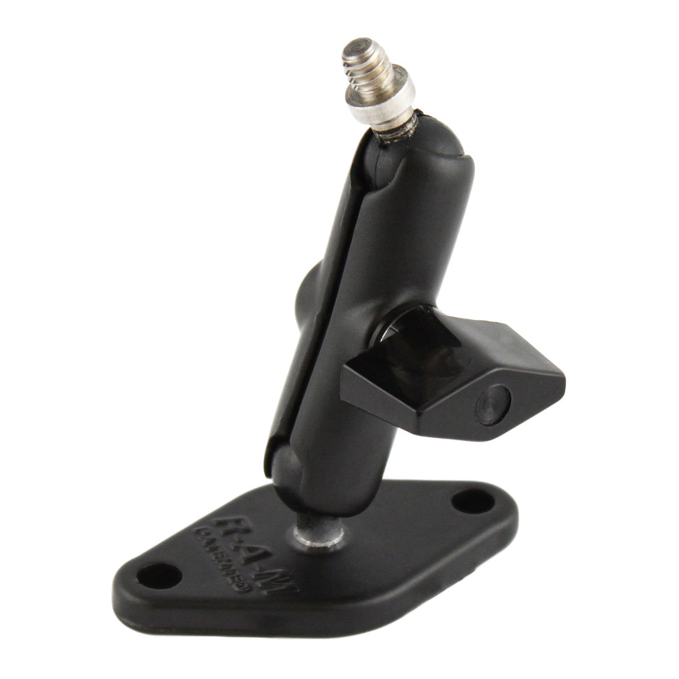 Soporte RAM® de doble bola con base de diamante y espiga roscada 1/4"-20
