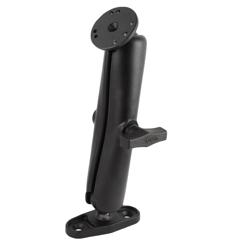 RAM® support à double rotule avec base à surface plane – long