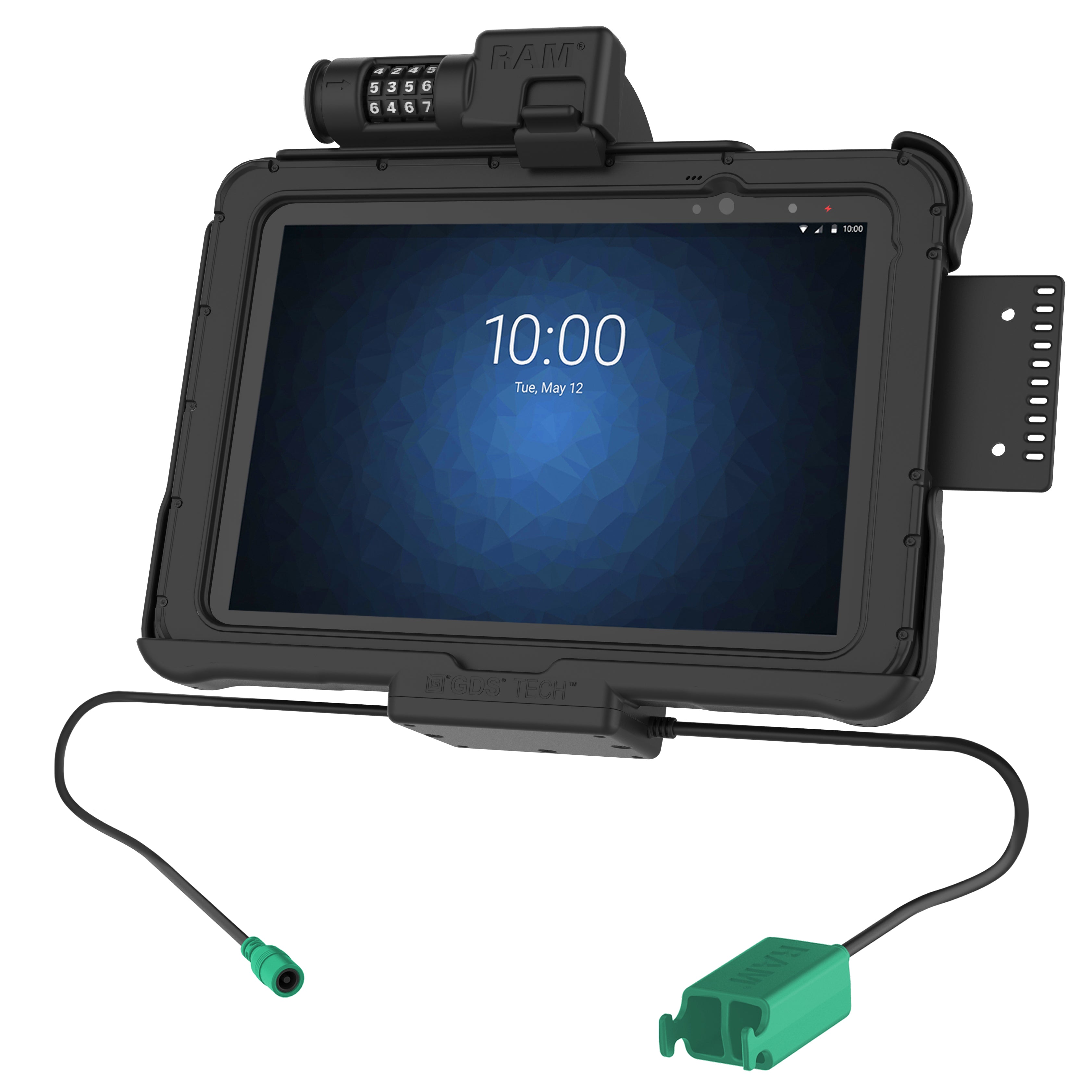 GDS® dock met cijferslot, voeding + dubbele USB voor Zebra ET5x 10.1" serie