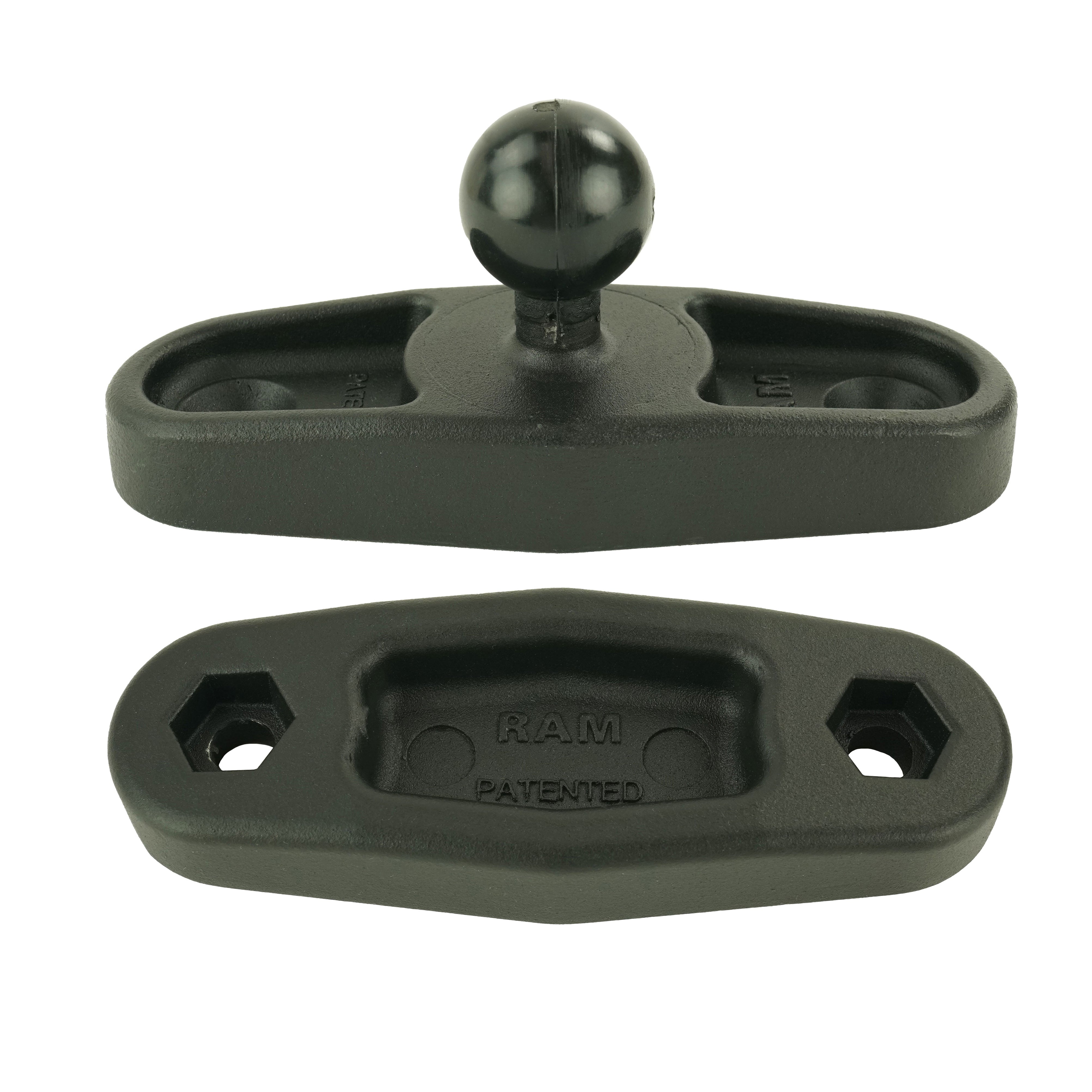 RAM® vierkante paalklembasis voor palen tot 3" breed zonder materiaal