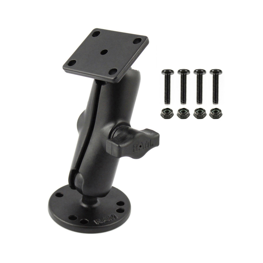 RAM® dubbele kogel-inschroefhouder met bevestigingsmateriaal voor Garmin GPSMAP-serie