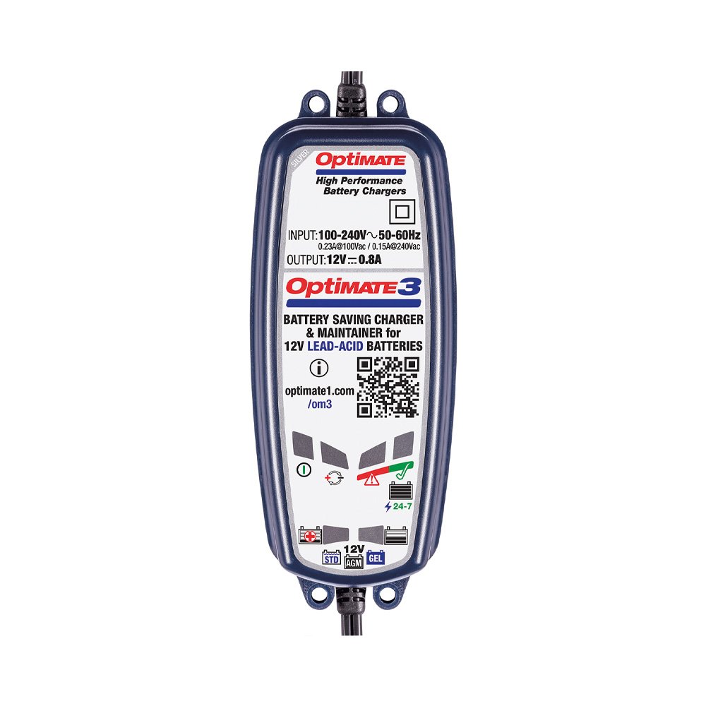 Druppellader OptiMate 3 12V 0,8A Silver