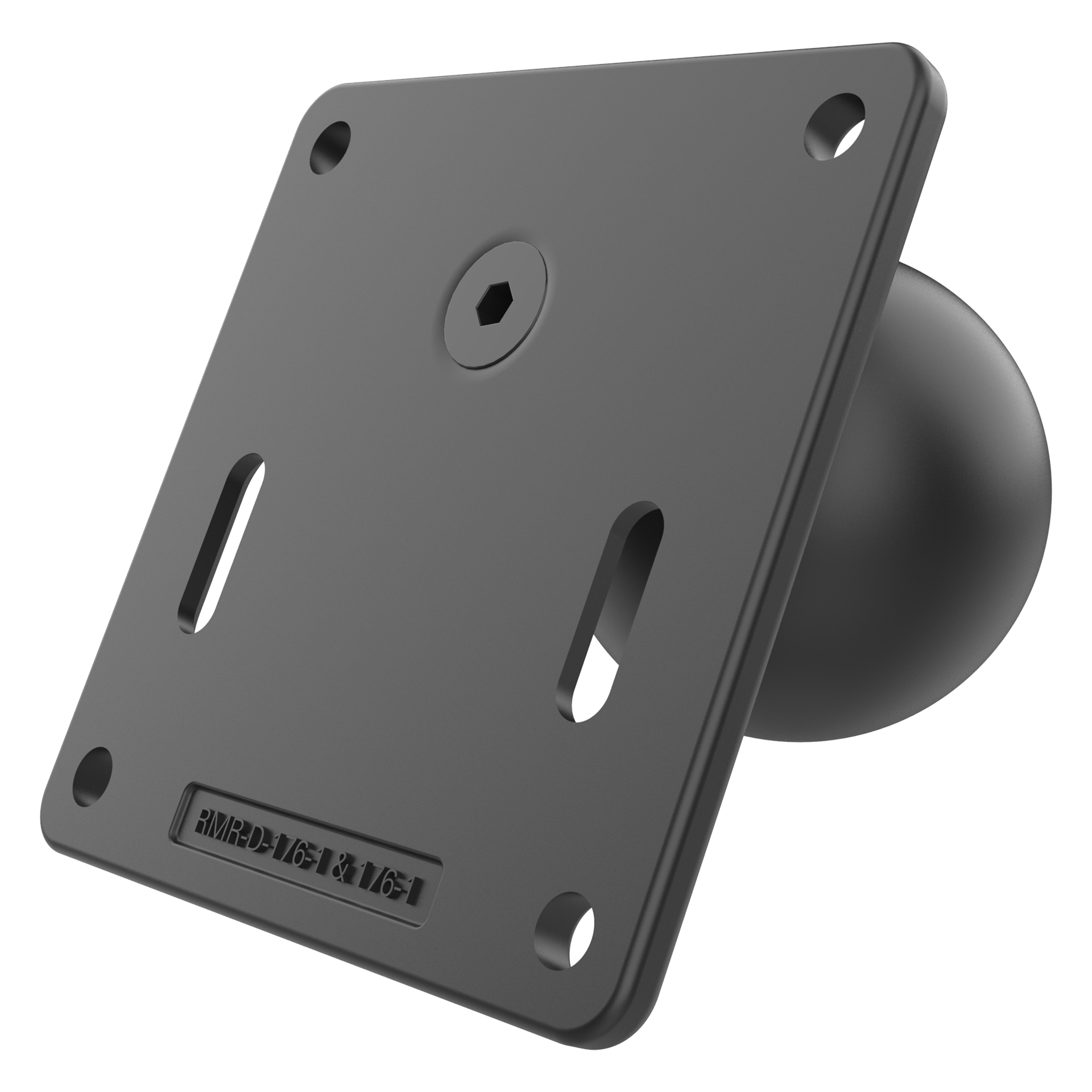 RAM® 75x75mm VESA plaat met kogel en staalversterkte paal - D-formaat