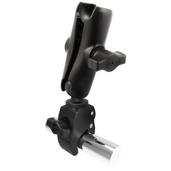 RAM® Tough-Claw™ small clamp base with double socket arm - medium