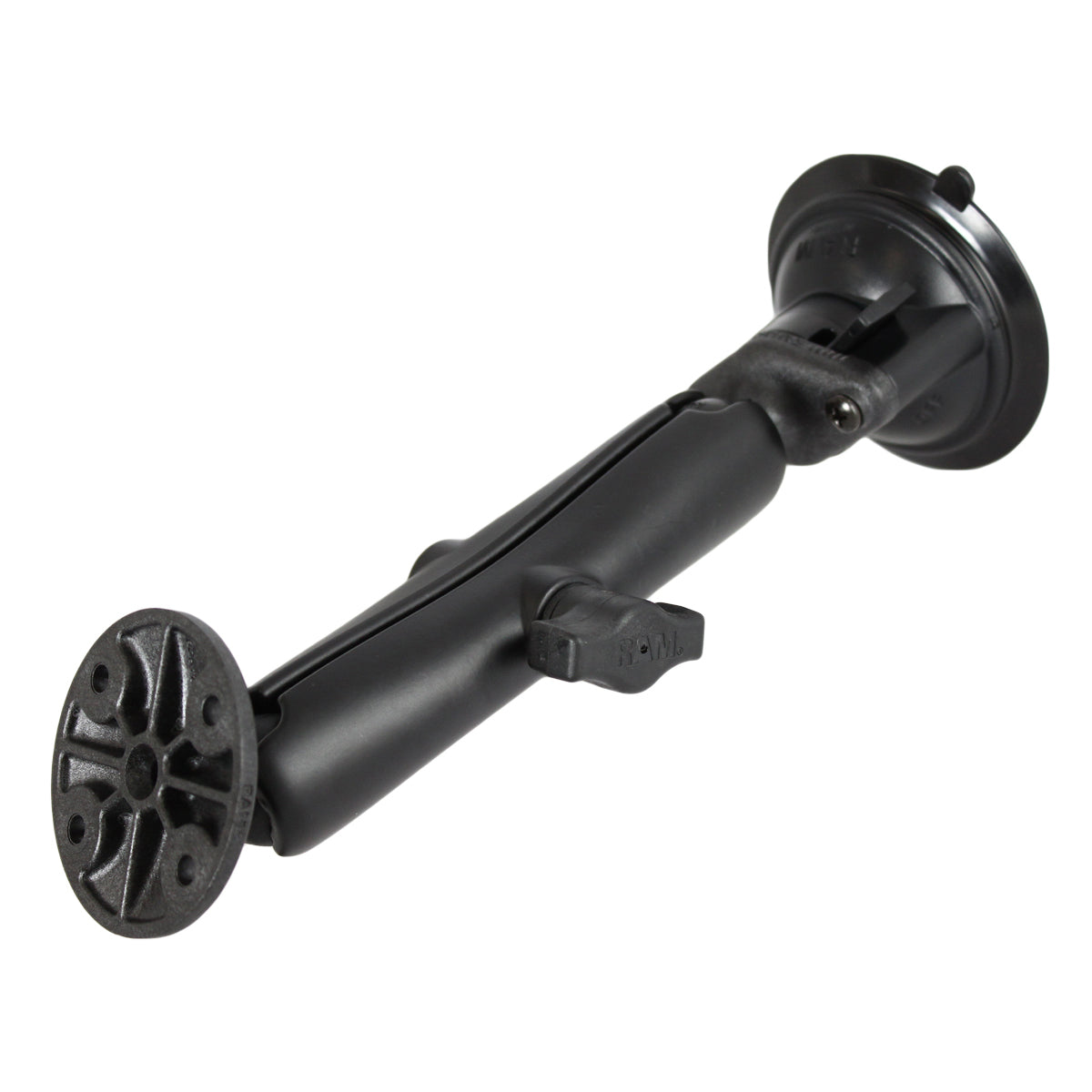 RAM® Twist-Lock™ Verbund-Saugnapfhalter mit runder Platte - lang