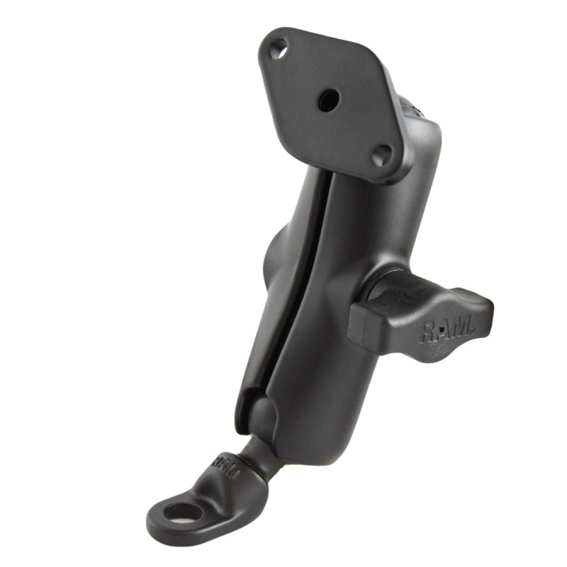 RAM® dubbele kogelhouder met 9mm gehoekte boutkopadapter