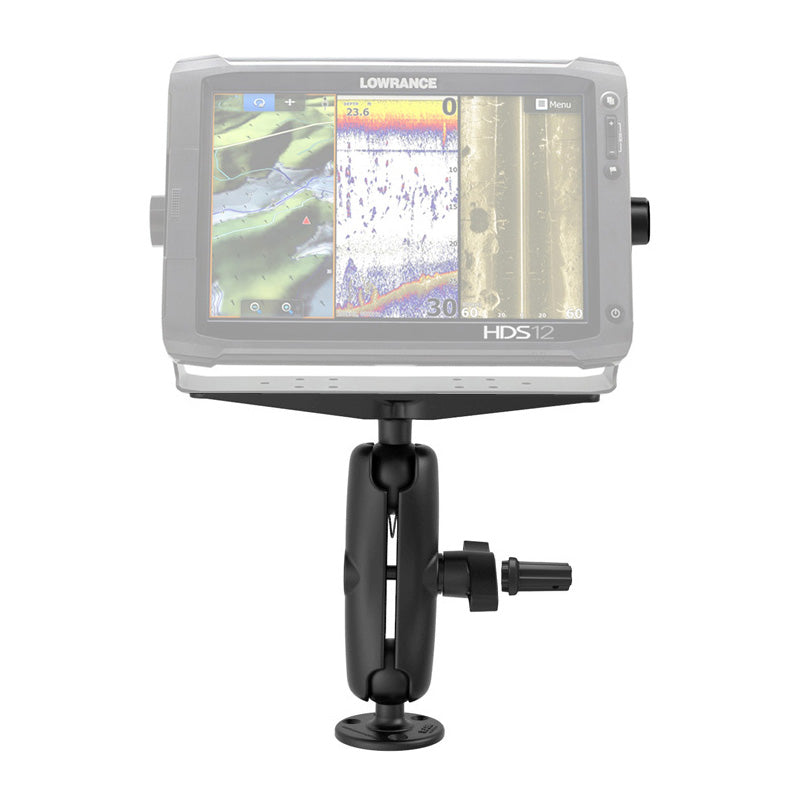 RAM® Pin-Lock™ houder voor mariene elektronica met Gimbal-knop - D-formaat medium