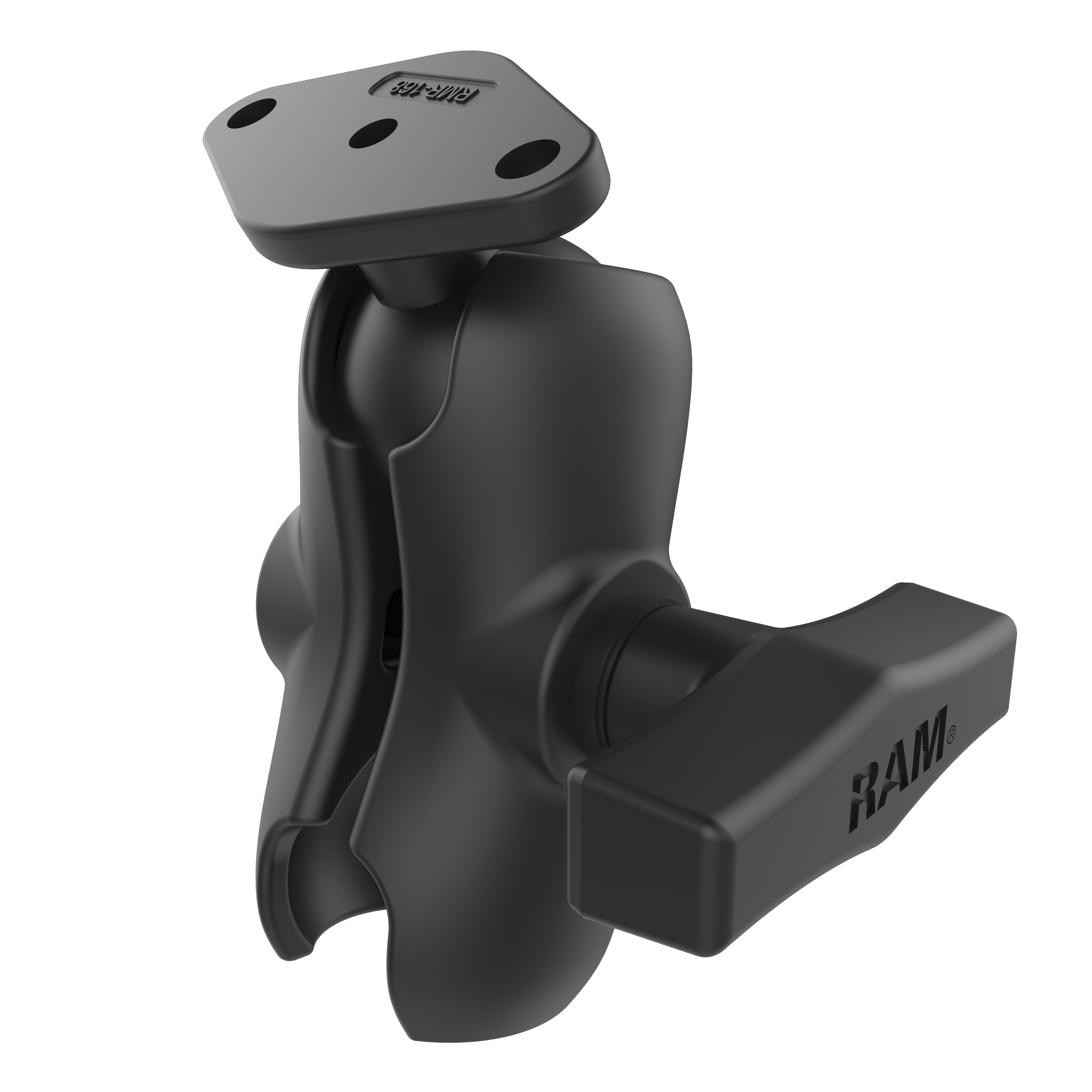 Braccio RAM® a doppia coppa con piastra a sfera diamante – formato C corto