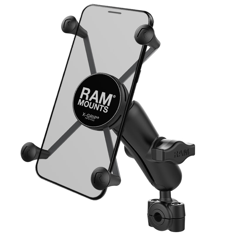 RAM® X-Grip® houder voor grote telefoons met Torque™ kleine railbasis - medium arm