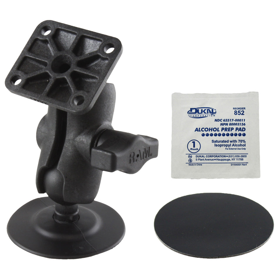RAM® support à double rotule adhésif flexible avec plaque AMPS