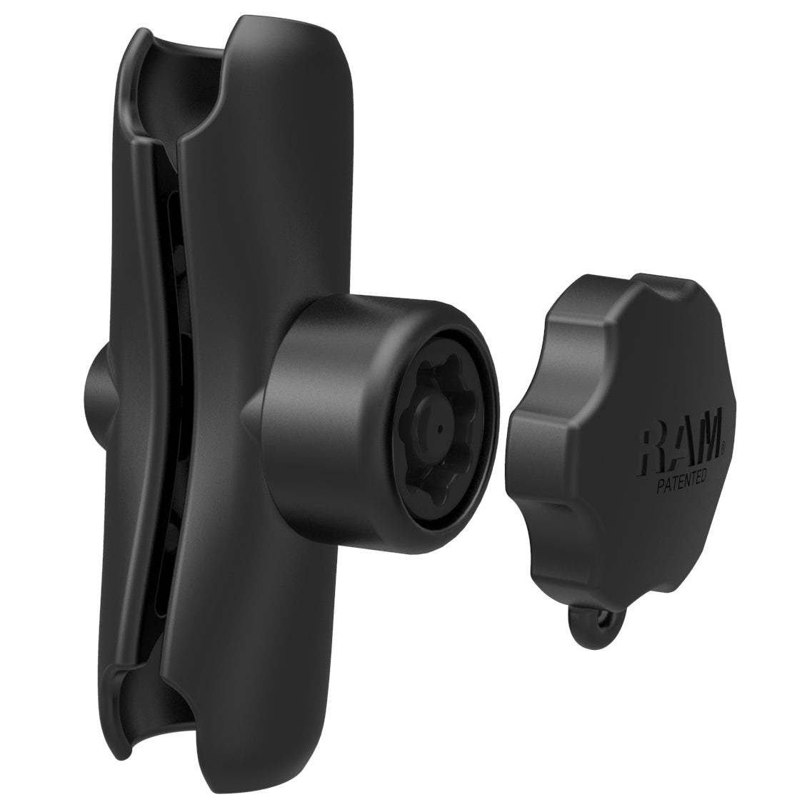 RAM® dubbel sockelarm med RAM® Pin-Lock™ säkerhetsknopp – C-storlek medium