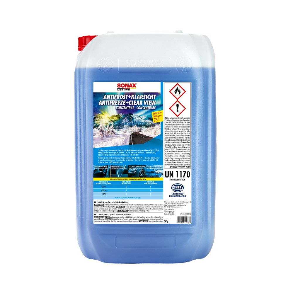 Liquide lave-glace AntiFreeze+ClearView Concentrate 25L