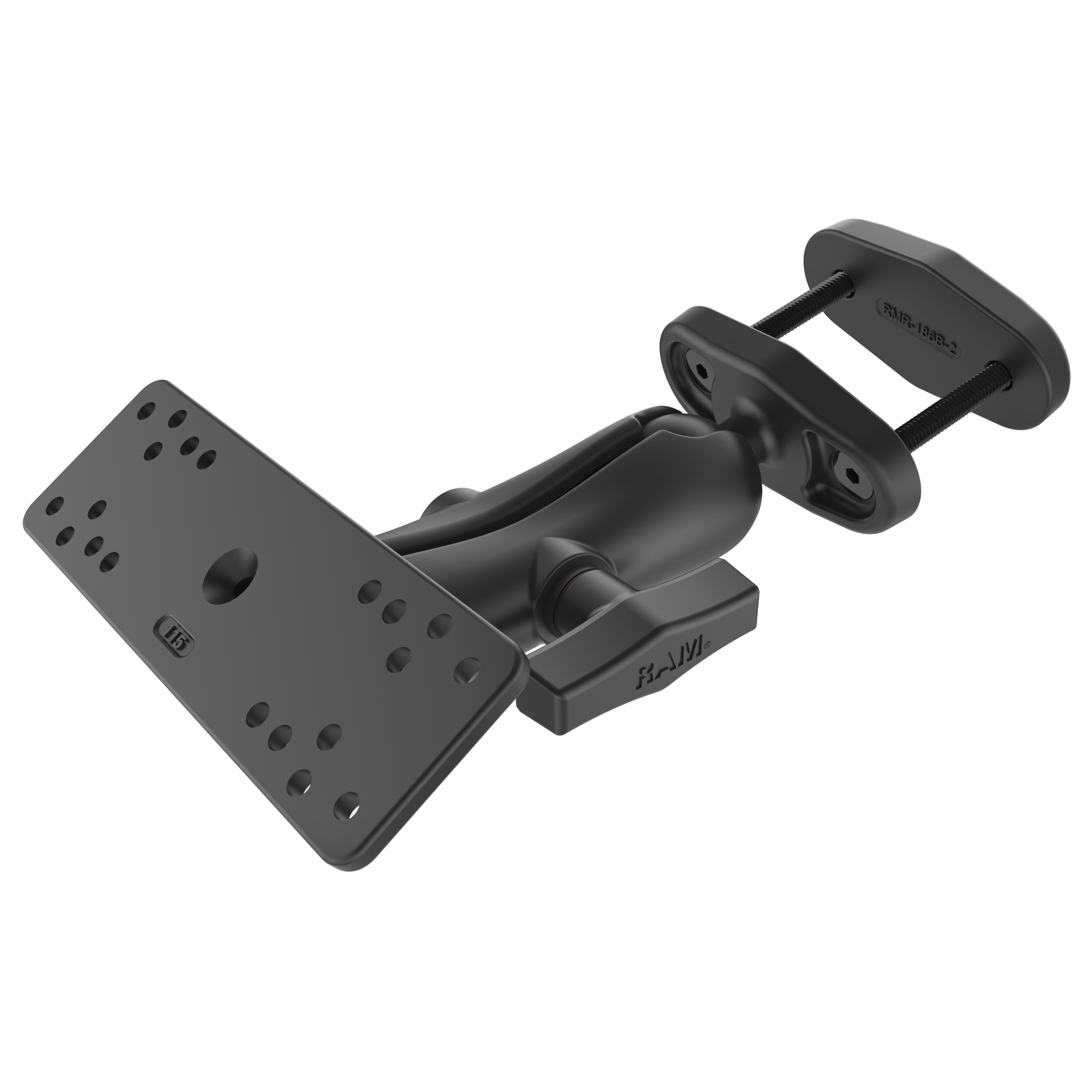 RAM® universele marine-elektronicahouder voor vierkante palen tot 2" breed