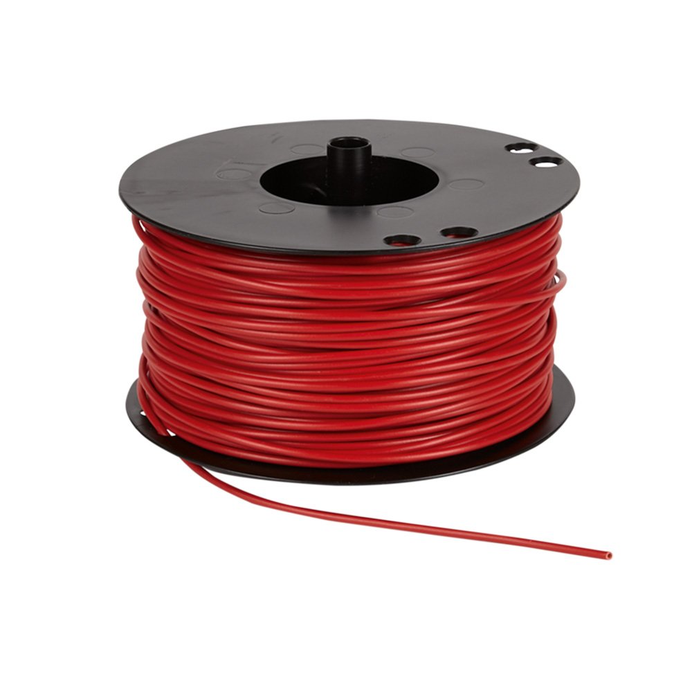 Ledning 1,5mm² 100m spole rød