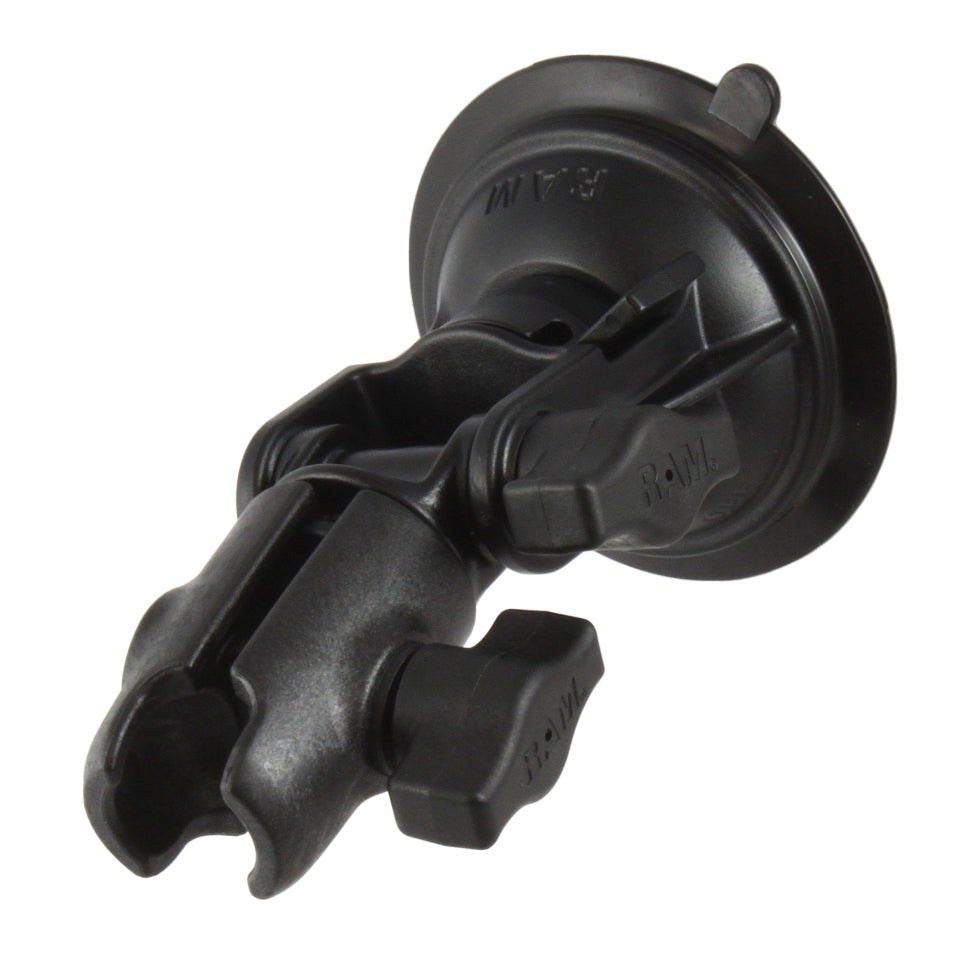 RAM® Twist-Lock™ composite suction cup ratchet mount with socket arm