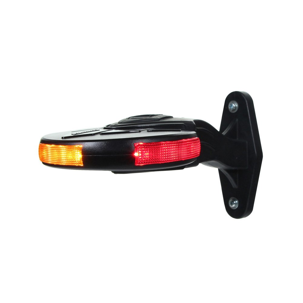 Breedelicht & Zijmarkering Falcon LED 12-24V 50cm kabel PRS rond links kort