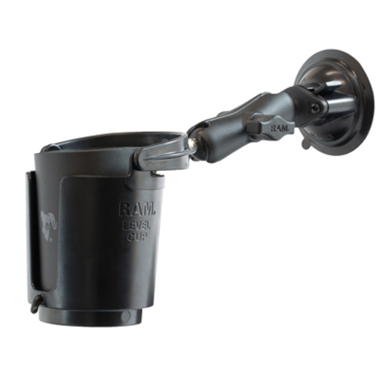 RAM® Level Cup™ 16oz bekerhouder met RAM® Twist-Lock™ zuignap