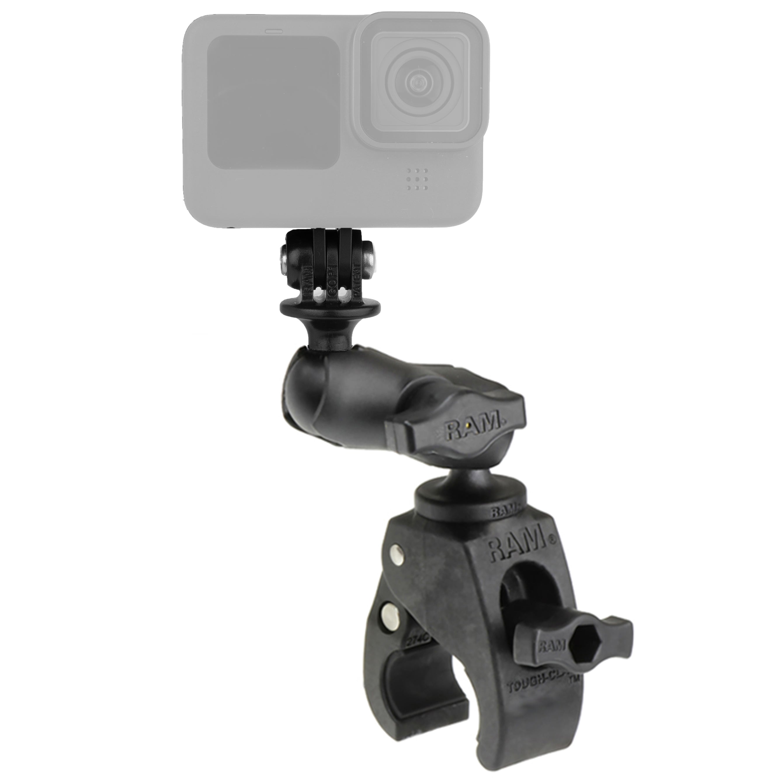 RAM® Tough-Claw™ klemhouder met actiecamera-adapter - composiet