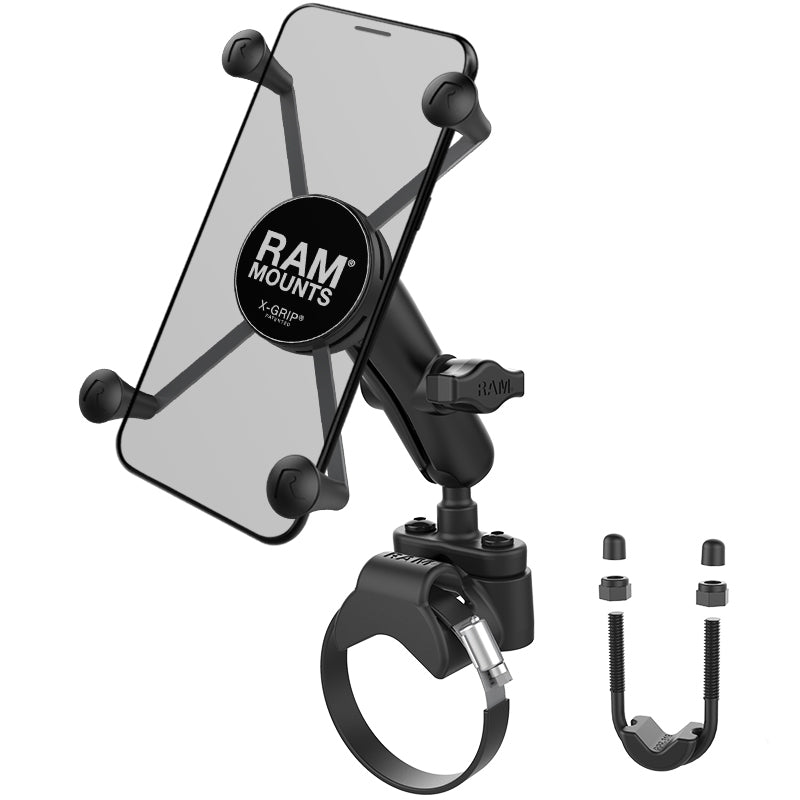 RAM® X-Grip® grote telefoonhouder met ATV/UTV railbasis