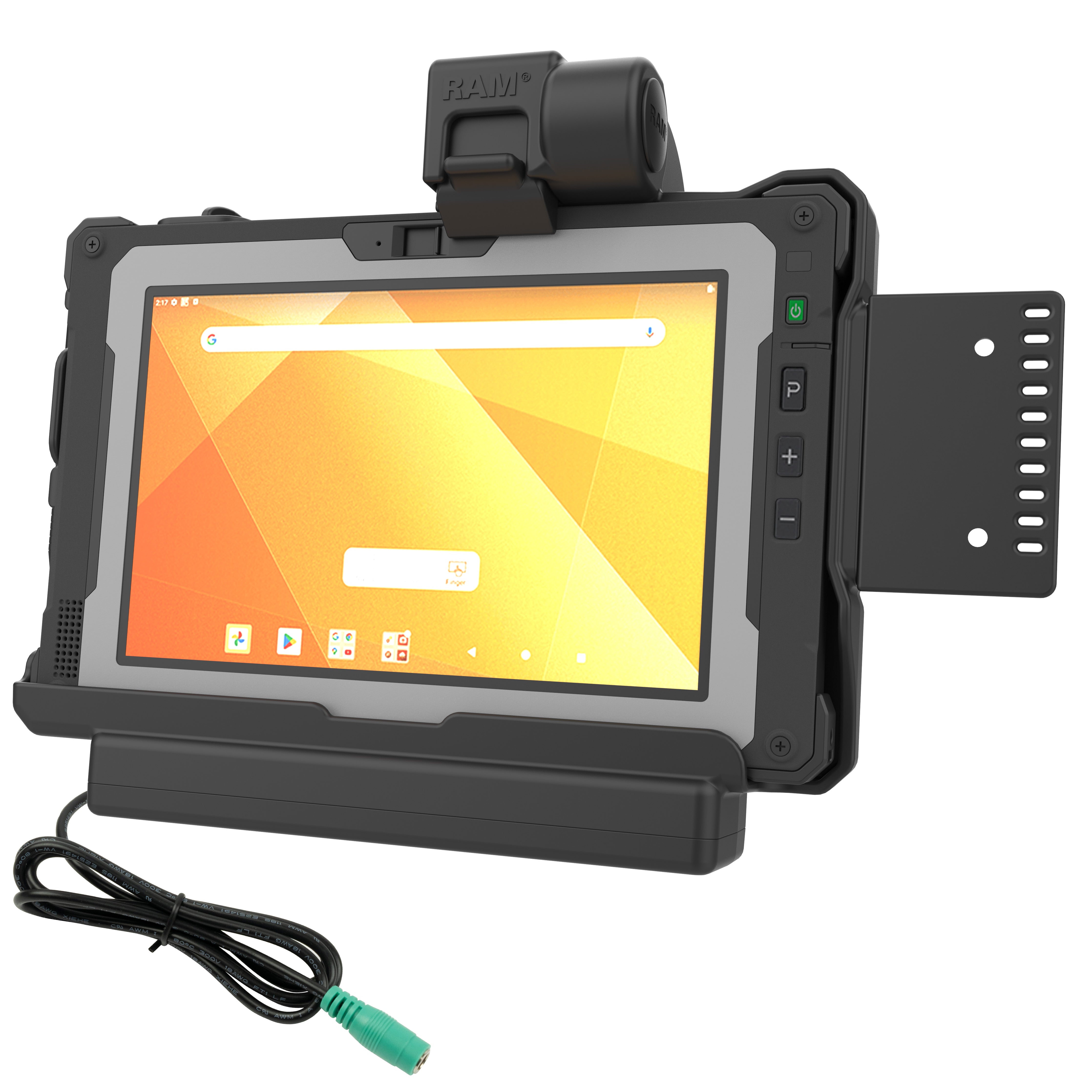 Base de conexión con alimentación RAM® Form-Fit para Getac ZX80