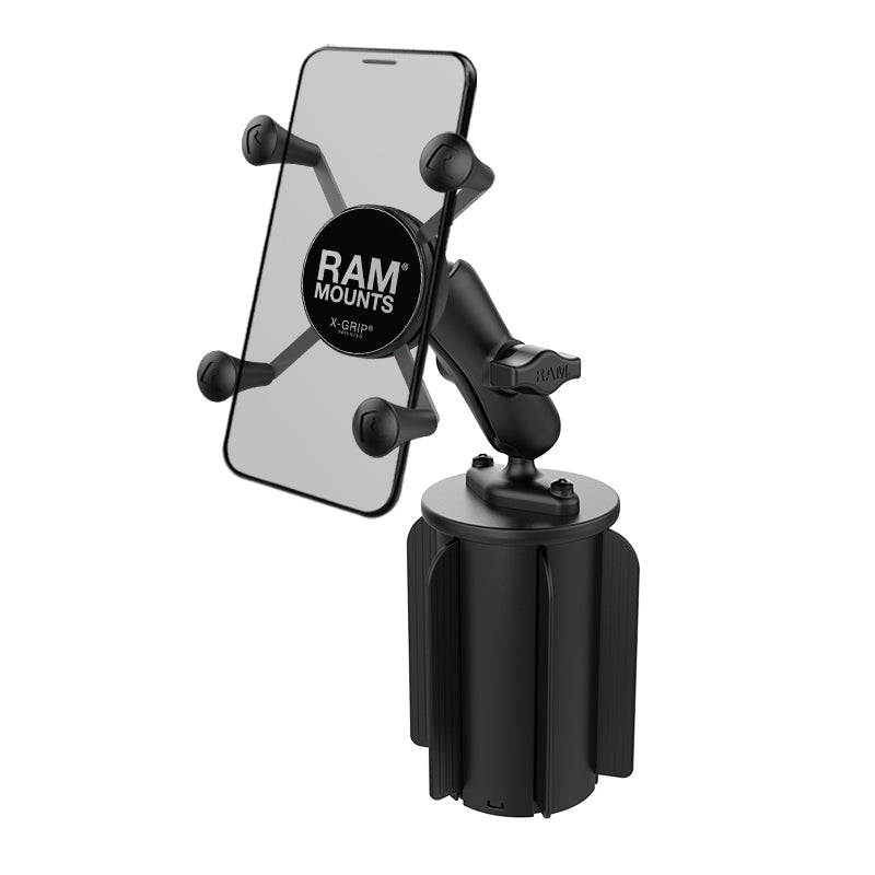 RAM® X-Grip® telefoonhouder met RAM-A-CAN™ II bekerhouderbasis