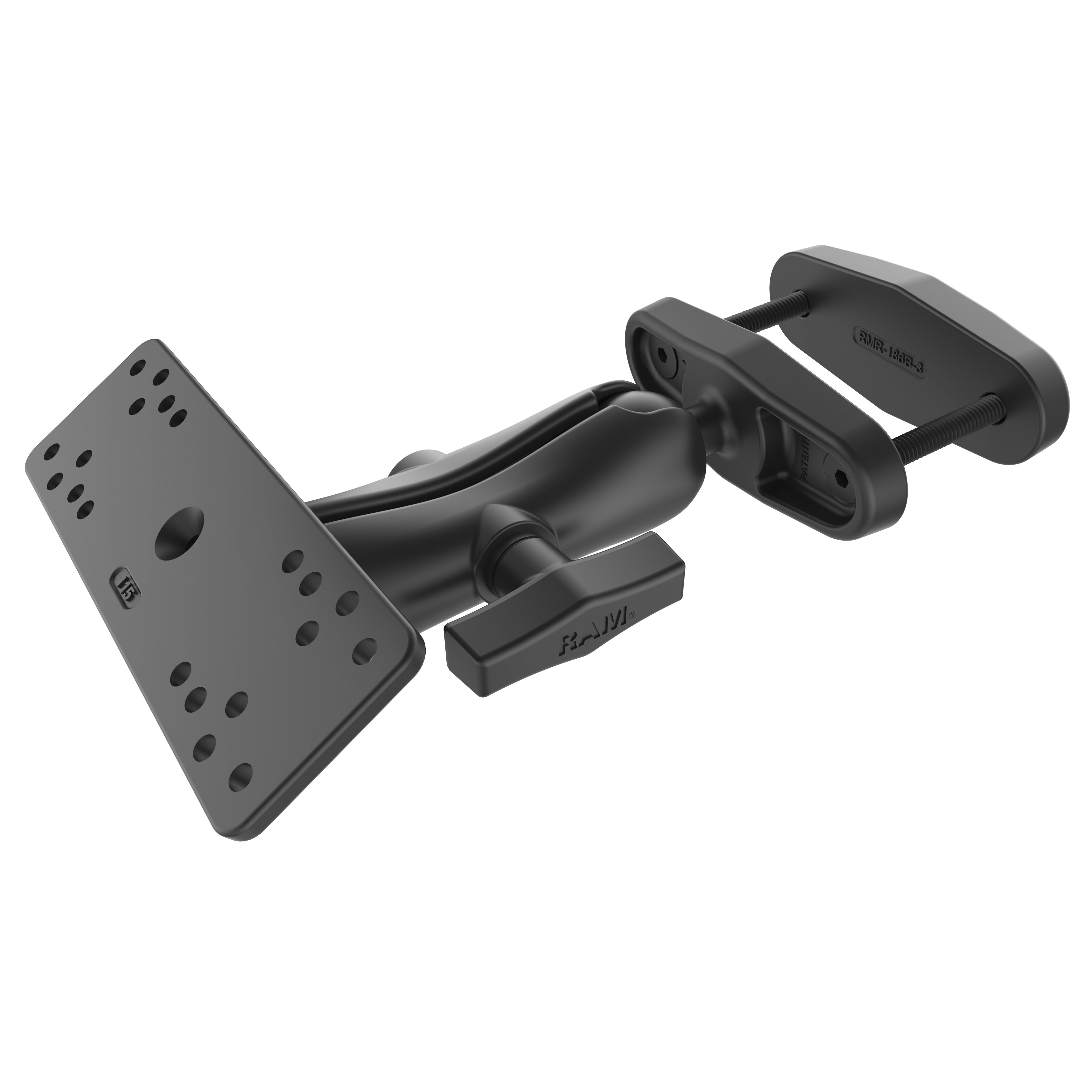 RAM® universele marine-elektronicahouder voor vierkante palen tot 3" breed