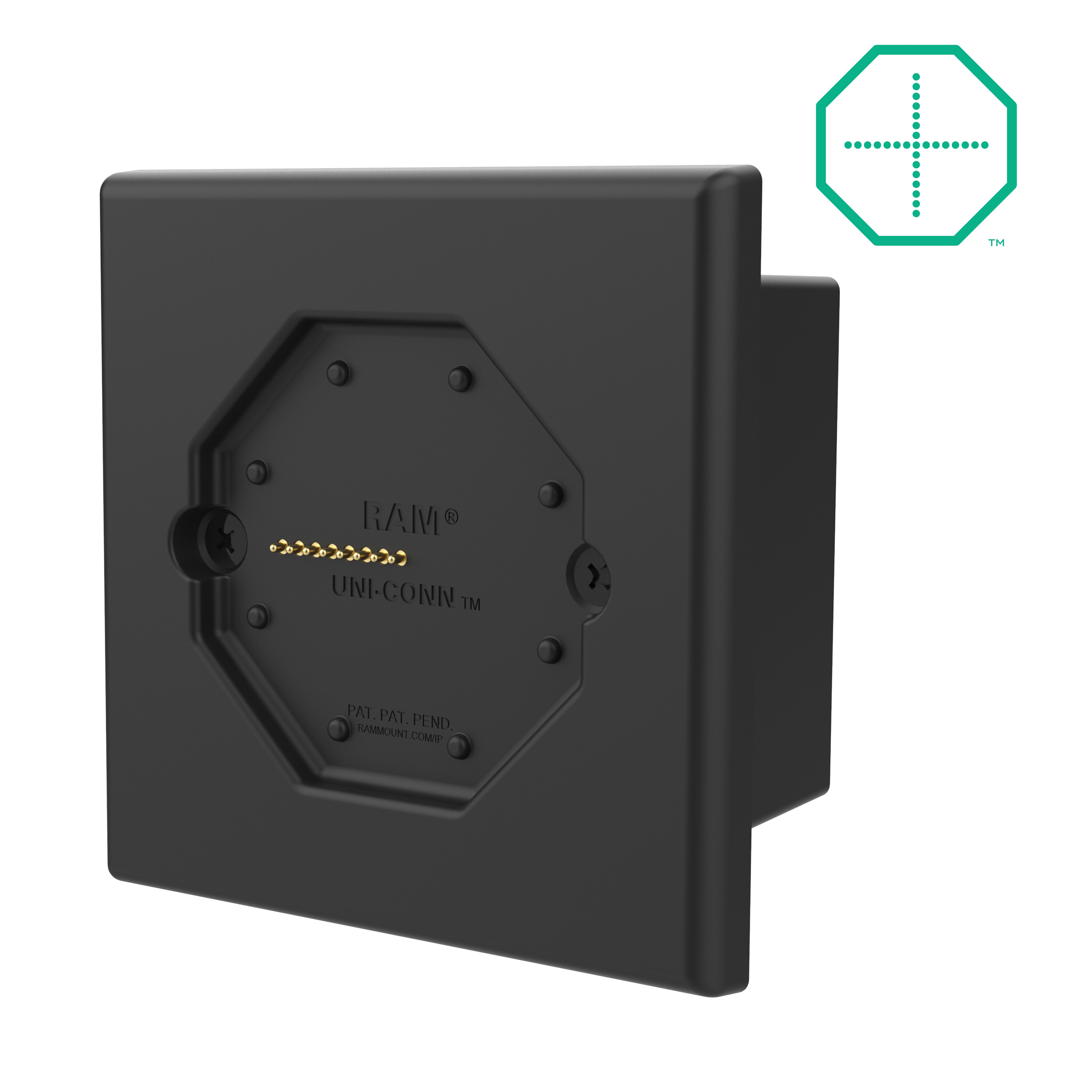GDS® Uni-Conn™ Powered low-profile wanddock met PoE (Europese stopcontacten)