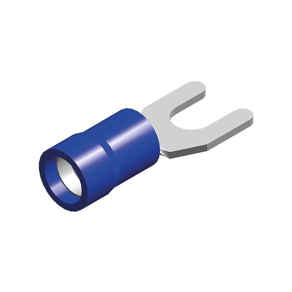 Cosse 5,3mm fourche bleue