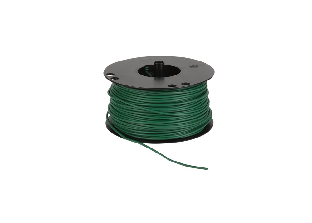Ledning 1,5mm² 100m spole grøn