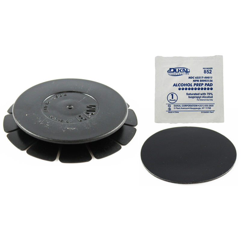 RAM® zwarte rozetkleefplaat voor zuignappen