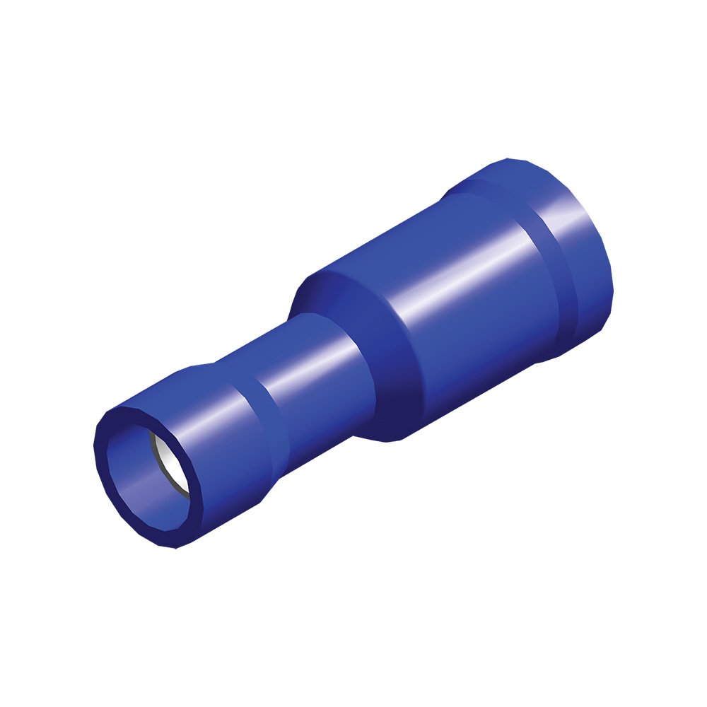 Cosse 4mm rond femelle bleu 1549