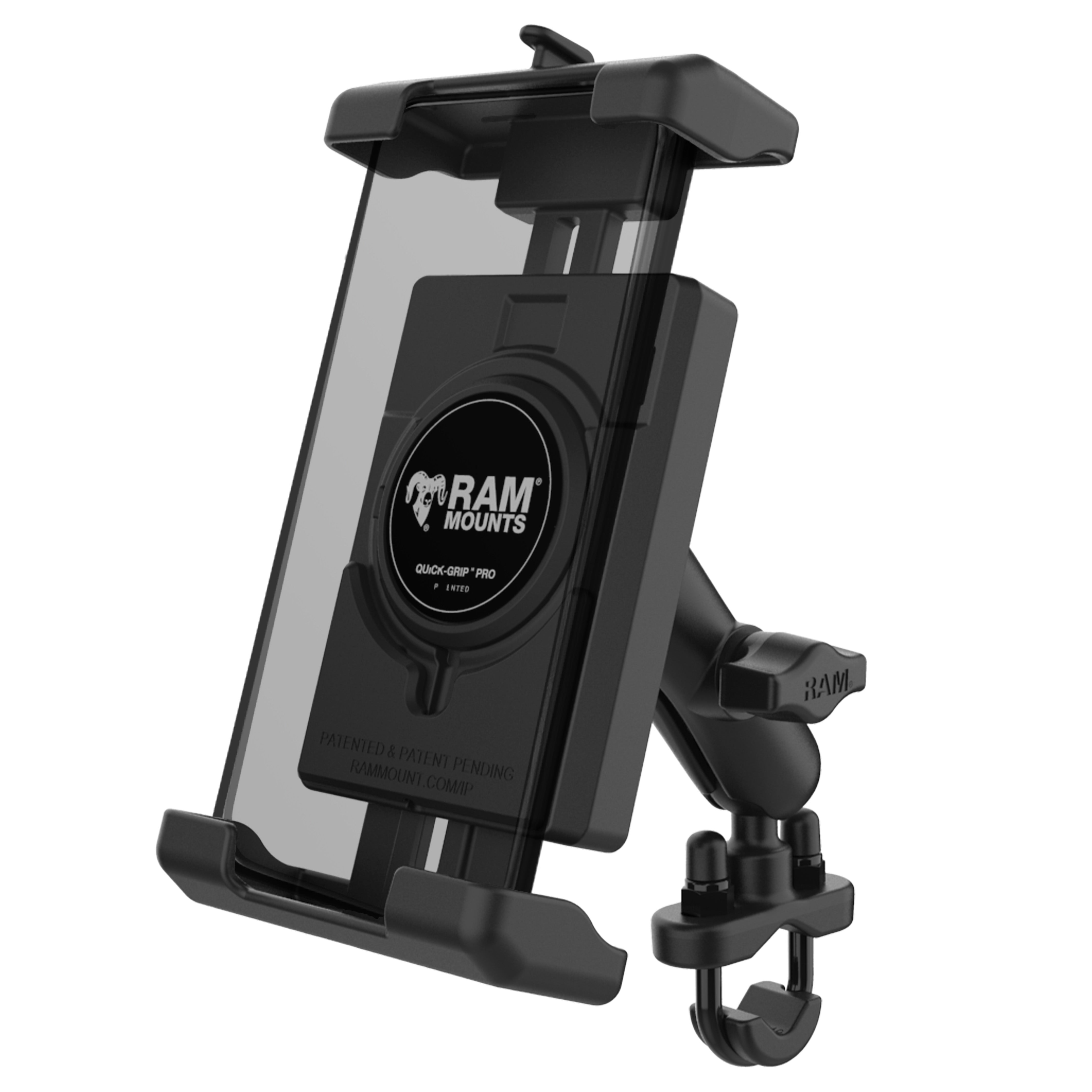 RAM® Quick-Grip™ Pro XL telefoonhouder met stuur-U-bout-basis - Medium