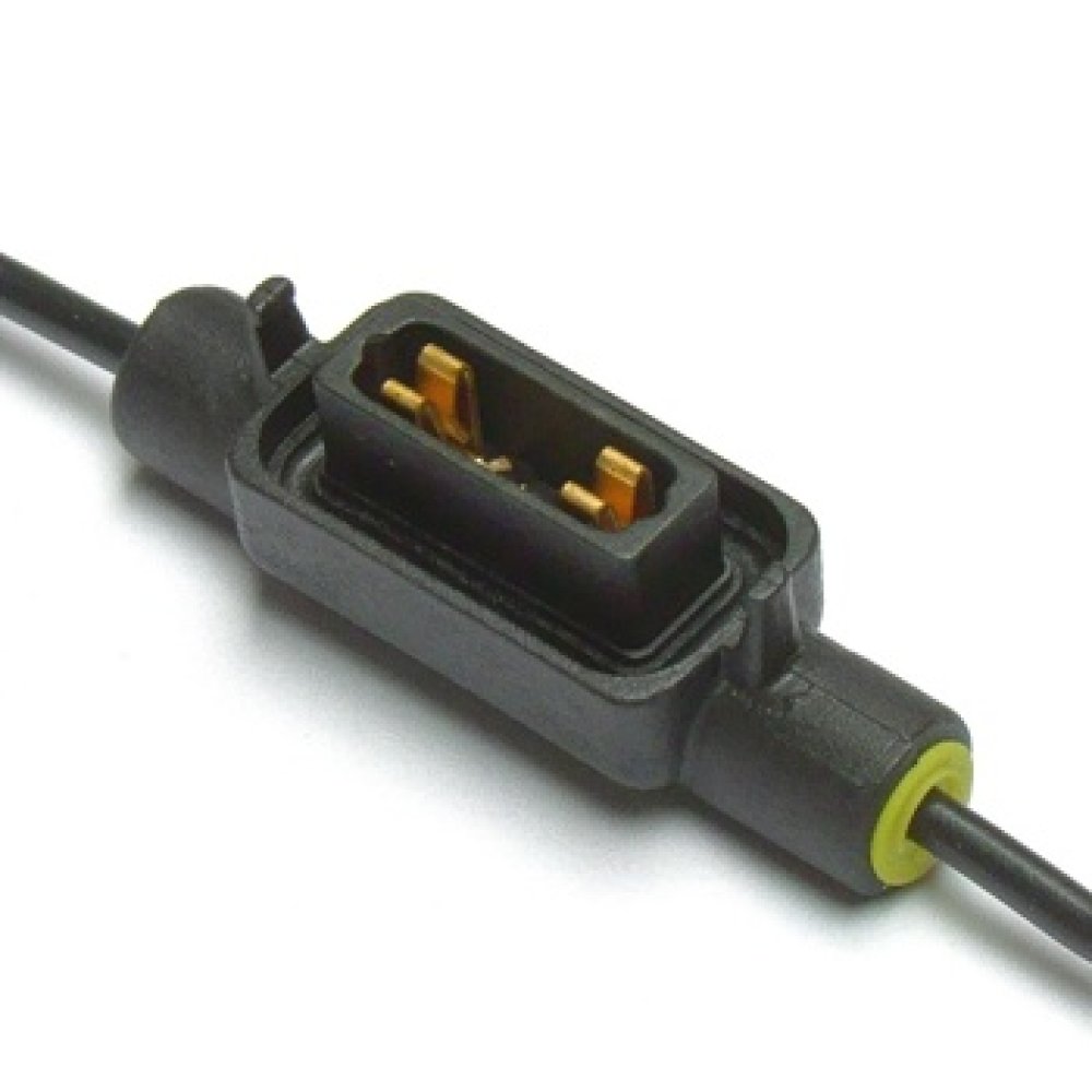 Zekeringhouder MiniOTO LP 1,5mm² zwart met beschermkapje