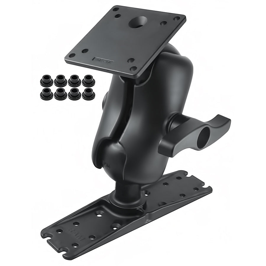 RAM® ball mount with 100x100mm VESA plate & plate for large electronics