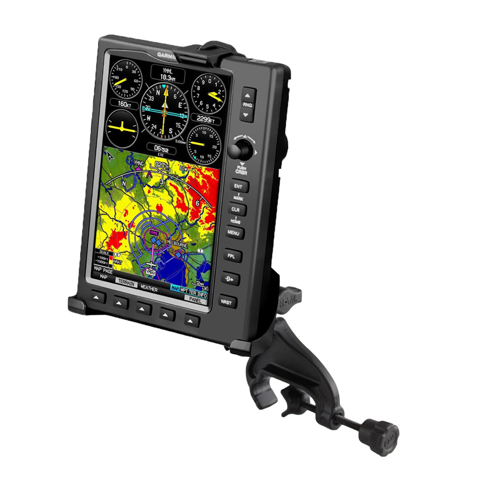 RAM® dubbele kogel-jukklemhouder voor Garmin 695 & 696