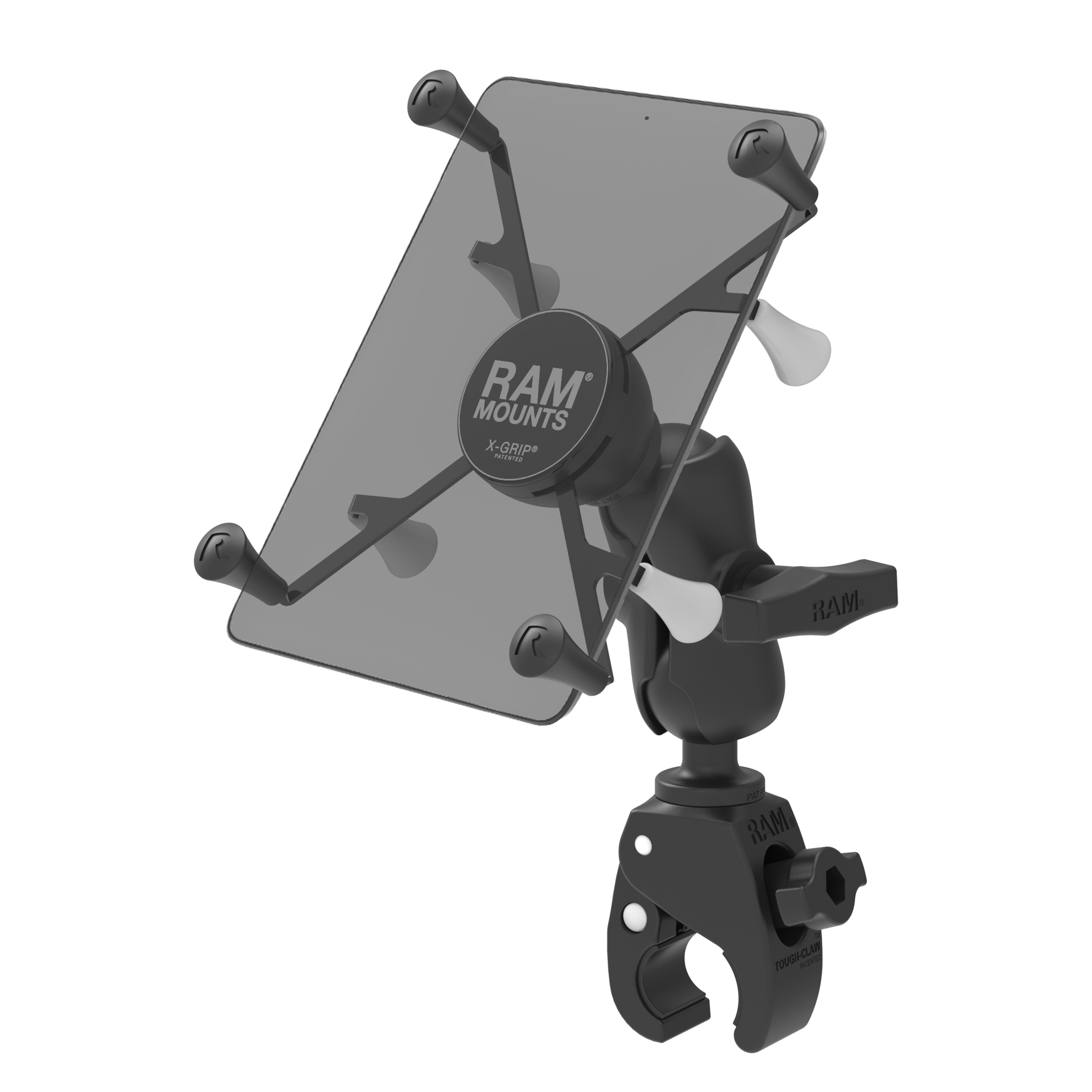 RAM® X-Grip® met Tough-Claw™ houder voor 7"-8" tablets - C-formaat kort
