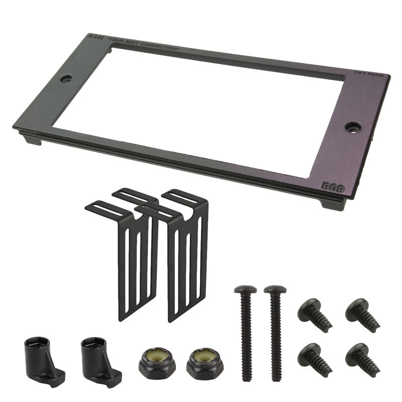 RAM® Tough-Box™ 4" specialtilpasset frontplade til enheder på 6.5" x 3.4"