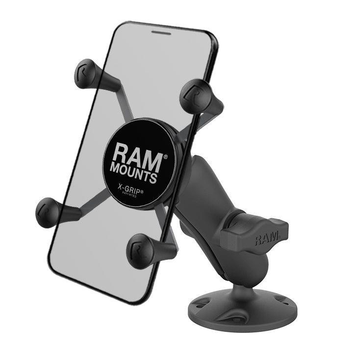 RAM® X-Grip® composiet telefoonhouder met hoge sterkte en drill-down basis